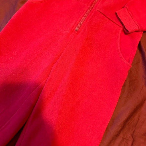 Winter Red SweatSuit Onsie - Picture 5 of 5